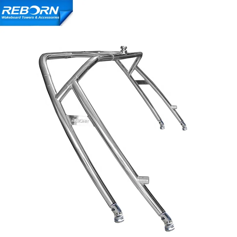 Reborn Launch Boat Wakeboard Towers Polished Easy Installable and Foldable Water Sports Boat Wake Tower