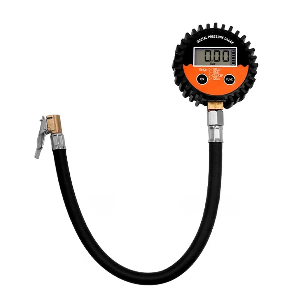 

Digital Tire Pressure Gauge with Backlit LCD Supports 4 Units psi bar kPa kgcm2 Measures Tire Pressure 0 180psi