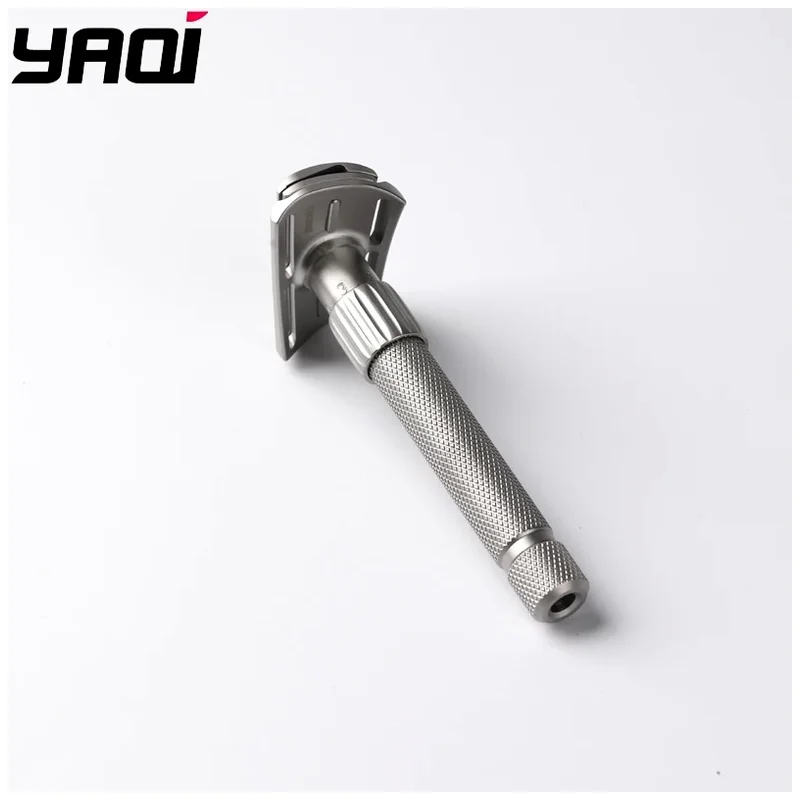 Yaqi Matte Torqx Stainless Steel Safety Razor Slant Adjustable Beard Shaver Classic Shaving Tool for Precision Grooming 2026