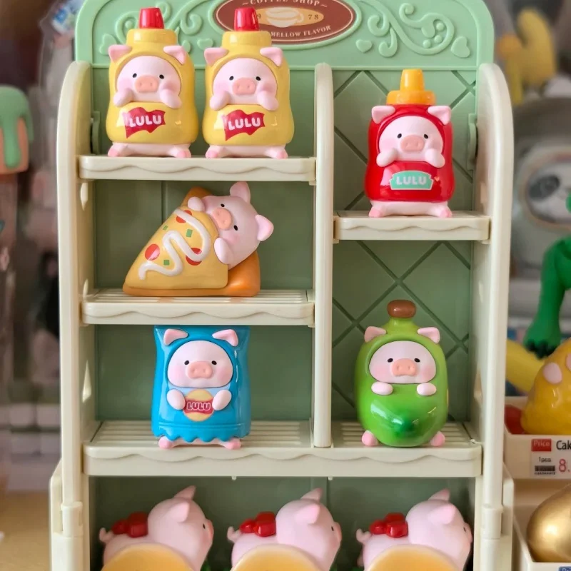جديد حقيقي لولو الخنزير نزهة سلسلة الحفلات حقيبة أعمى Kawaii سطح المكتب الحلي الفتيات الهدايا العصرية اللعب المقتنيات الجميلة