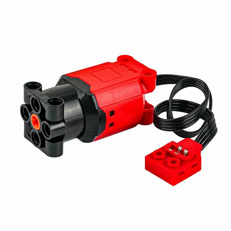 Motor 88003 L rojo más Motor con función de potencia de alto par para bloques de construcción MOC DIY coche/camión/Robot Compatible con las principales marcas