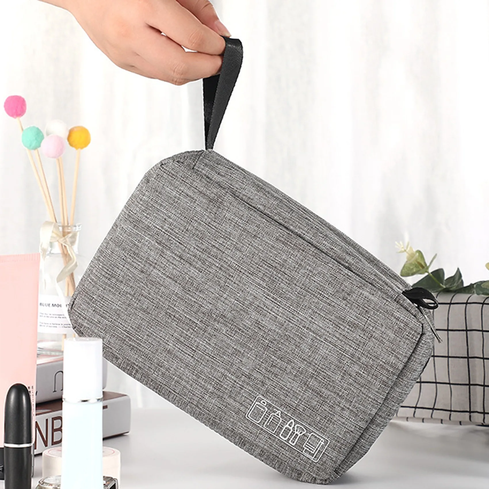 Naturehike  PVC Men Business Portable Storage Bag Toiletries Organizer Women Cosmetic Bag Waterproof Hanging Travel Wash Pouch