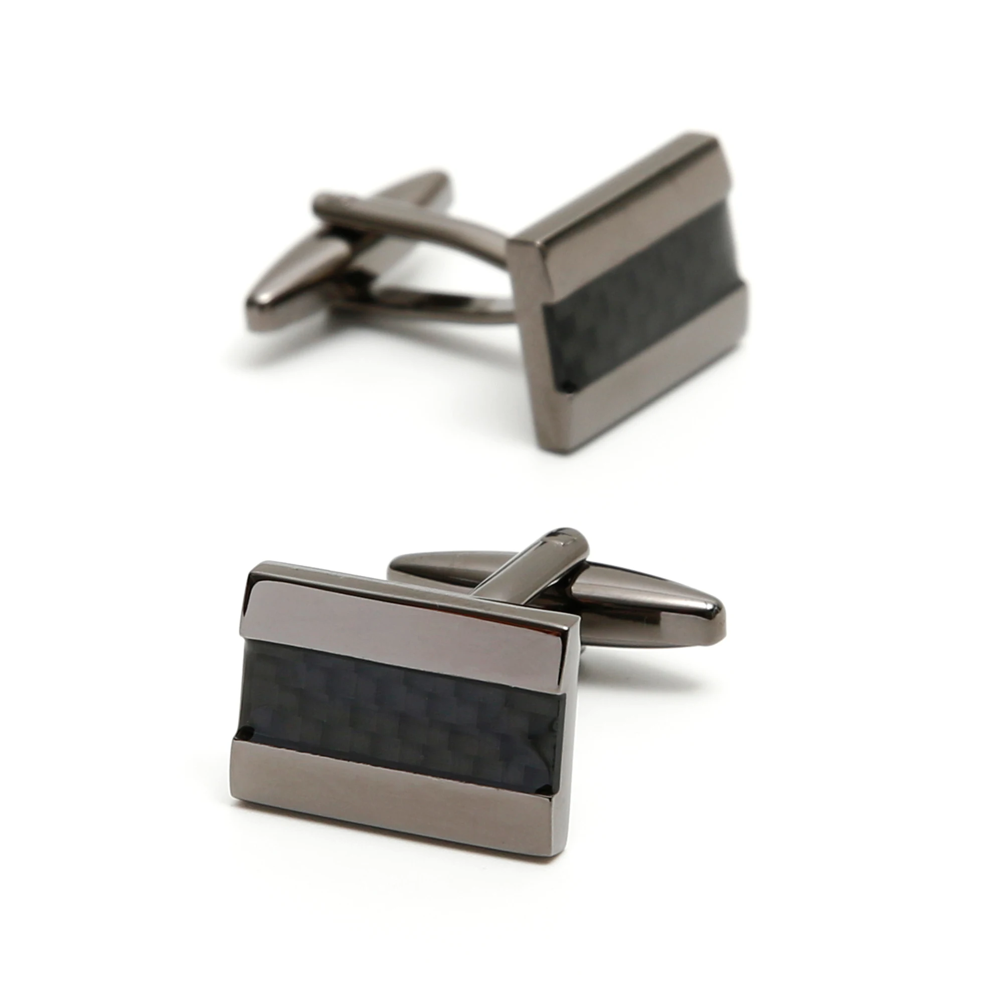 

Cufflinks for Men TOMYE XK24020 Fashion Carbon Fiber Square Copper Button Dress Shirt Cuff Links Jewelry Gifts