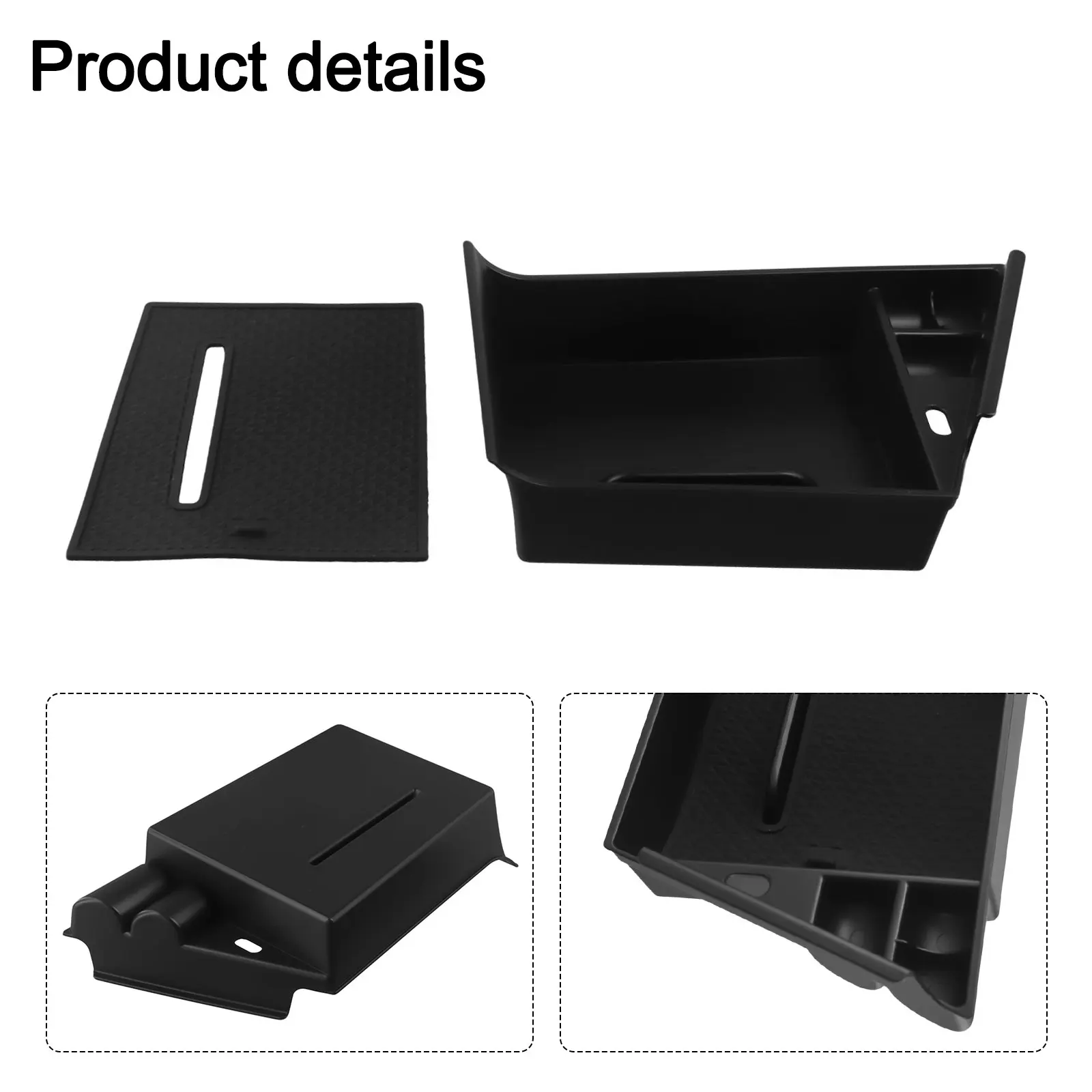 Car Central Armrest Storage Box For Hyundai Elantra 2021-2023 Only For Left-hand Drive Seat Gap Filler Organizer Car Accessories