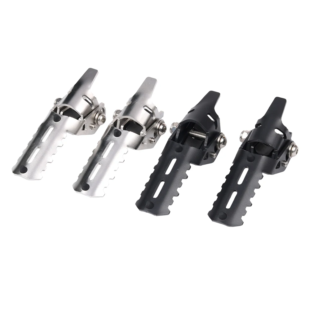 For BMW R1200GS LC R1250GS R1200 GS R 1250 GS For KTM HONDA NC750X Motorcycle Highway Front Foot Pegs Folding Footrests Clamps