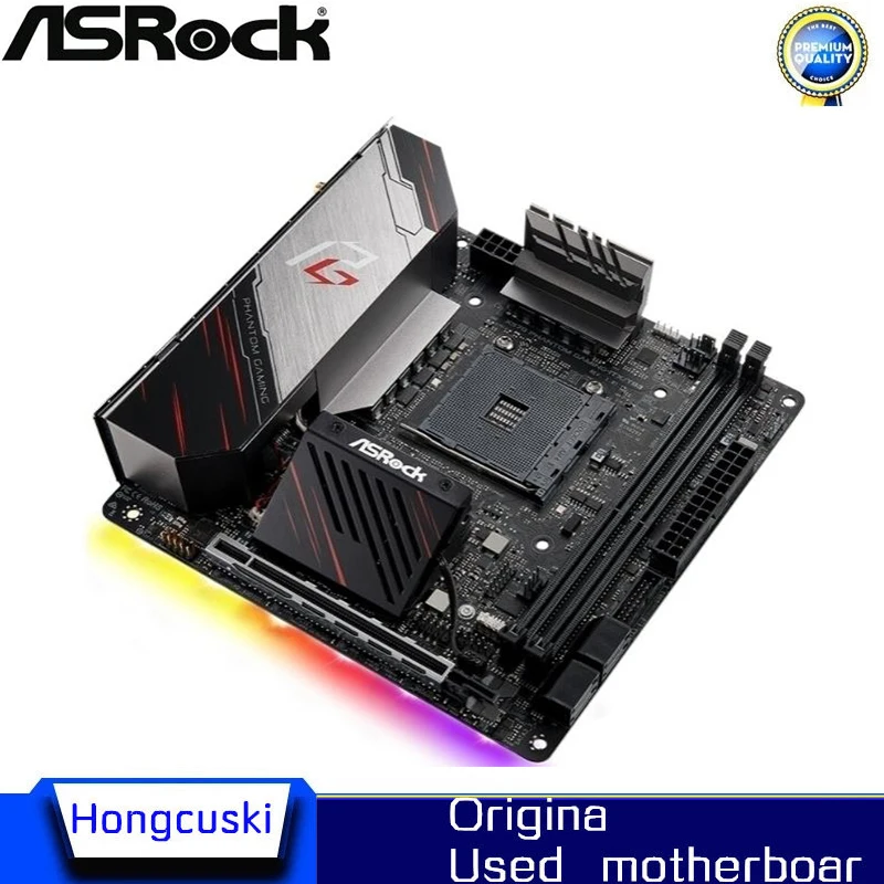 Imagem -03 - Usado X570i Mini Itx Motherboar para Asrock X570 Fantasma Gaming-itx Tb3 Am4 Placa-mãe Original Desktop Pci-e 4.0 Mainboard