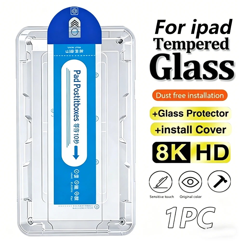 

Tablet Screen Protector For iPad Pro 12.9 Air 11 M2 M3 M4 Air 13 Pro 11 For iPad 10.2" Pro 13 Air (2019) MINI Tempered Glass HD