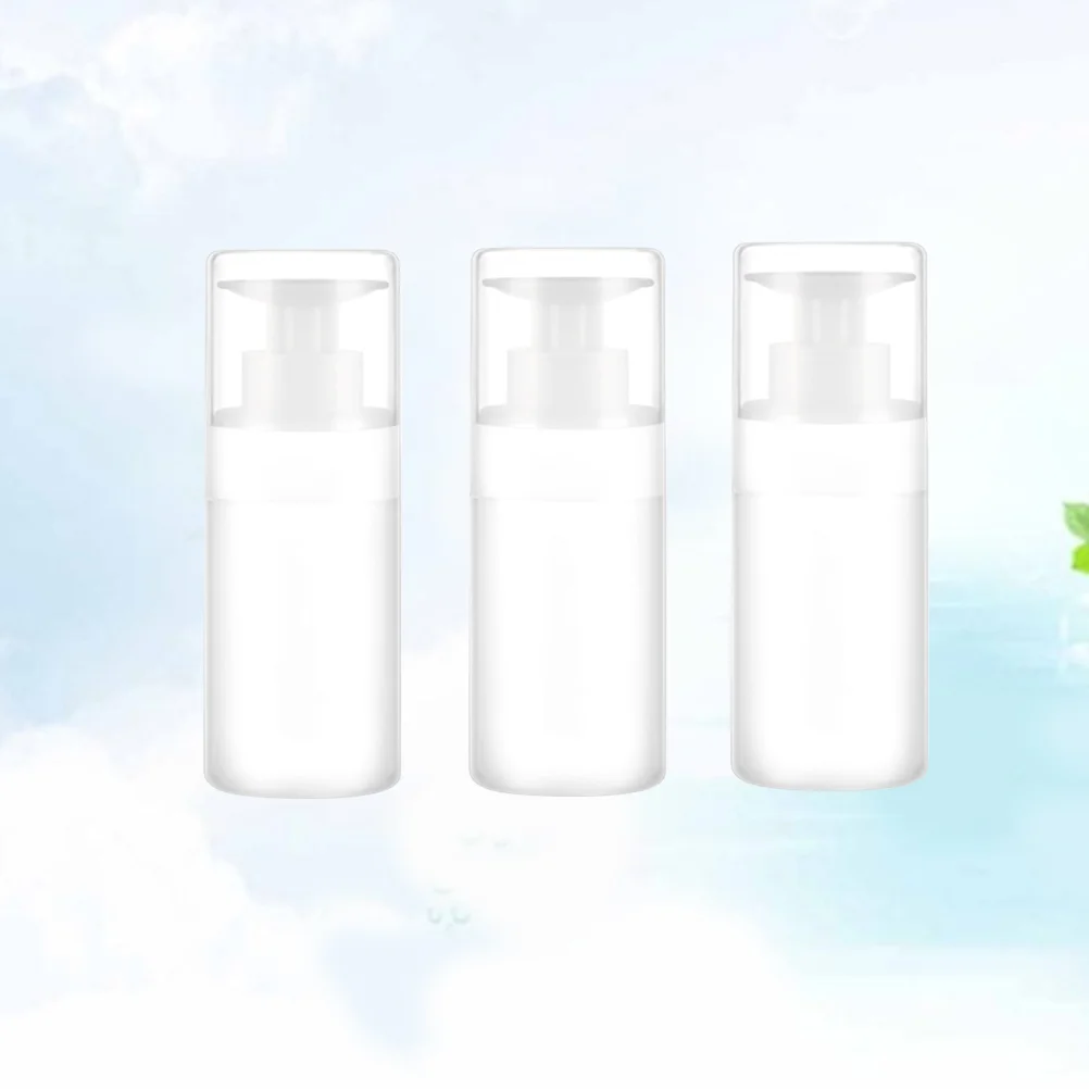 3PCS 100ML Empty Dispenser Bottle Travel Empty Storage Container for Toner Cleansing Water Lotion Travel Makeup Bottle