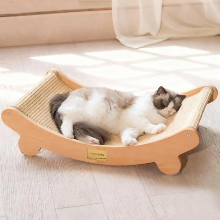 Sisal Cat Scratcher Bed for Indoor Cats Hammock for Scratching Pad Cat Chair Natural Sisal Scratch Post for Large Cats Scratche