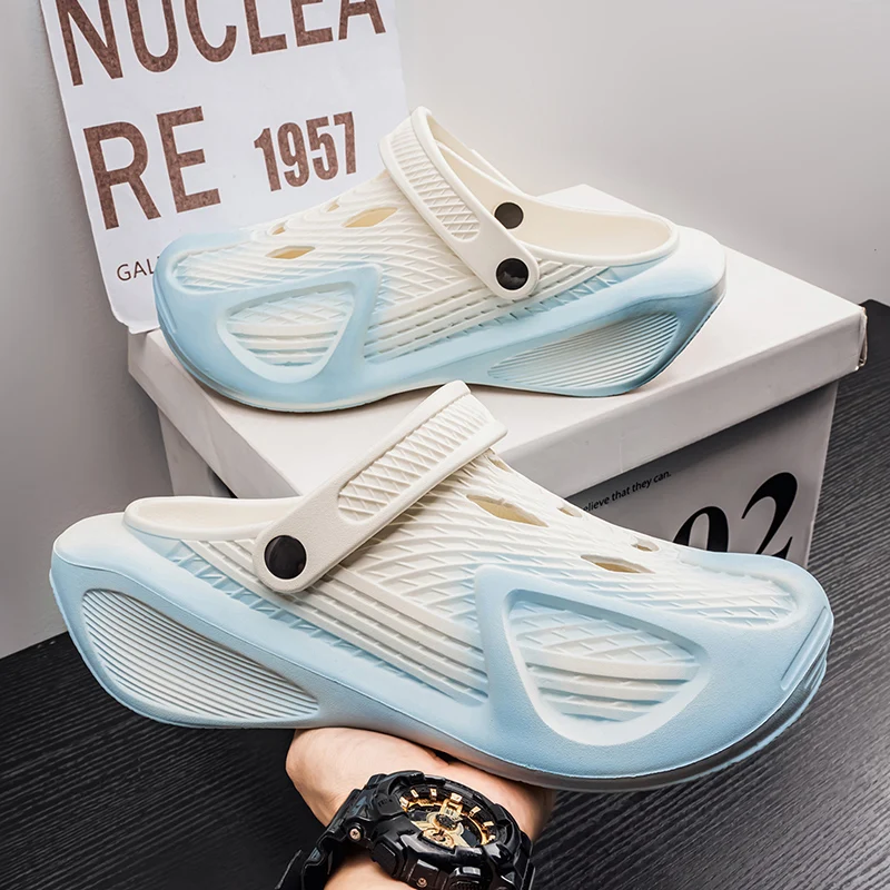 

Summer Men Slippers Comfortable Platform Outdoor Sandals 2026 Beach Slippers Flip Flops Male Indoor Home Slides Bathroom Shoes