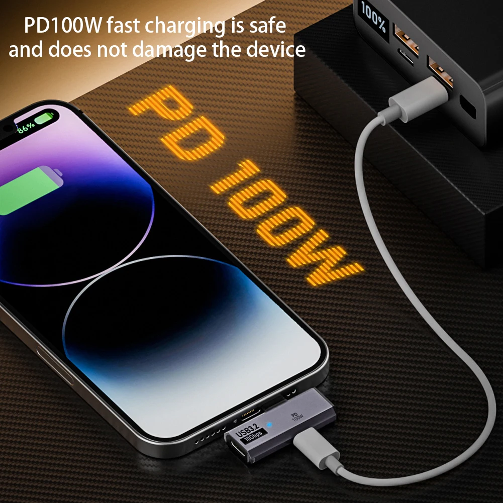 2 in 1 OTG Fast Charging Converter PD 100W USB C To USB 3.2 Adapter OTG Converter for Rog Ally Steam Deck iPhone 15 iPad MacBook