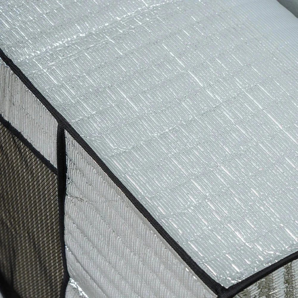 

Aluminum Foil AC Outdoor Unit Cover Designed for Sun Protection Waterproofing Dust Resistance and Efficient Heat Dissipation