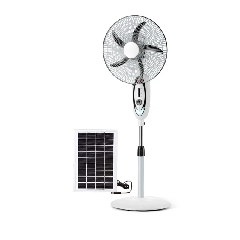 18/16 inch electric battery pedestal rechargeable remote control solar stand fan