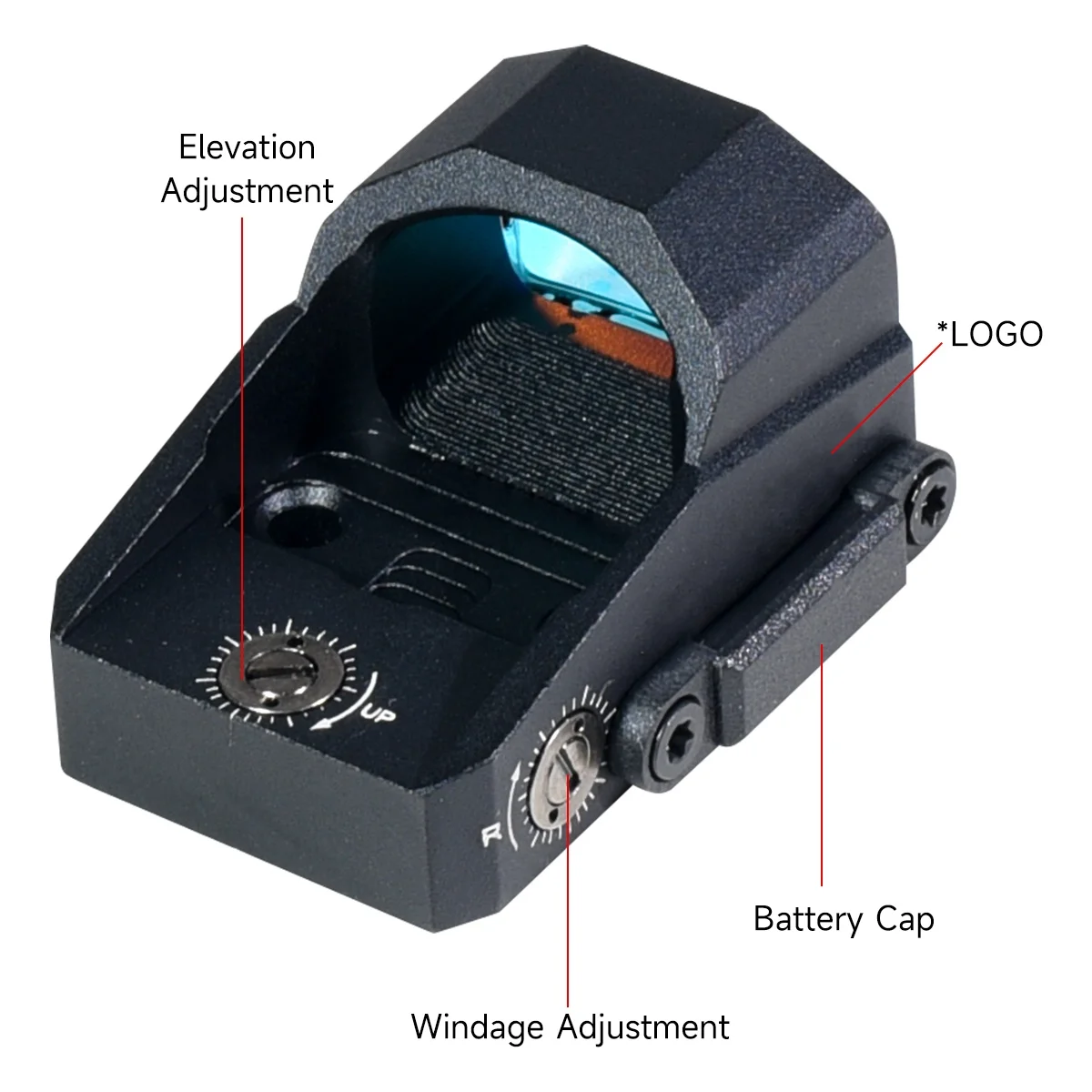 1x22 3MOA Red Dot Sight Tactical Swampfox Kingslayer Reflex Red Dot Sight Scope Hunting Pistol Handgun RMR Footprint Dot Sight