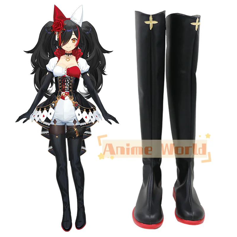 

Virtual YouTuber Ookami Mio Fifth Costume Shoes Cosplay Boots Halloween Carnival Boots Custom Made