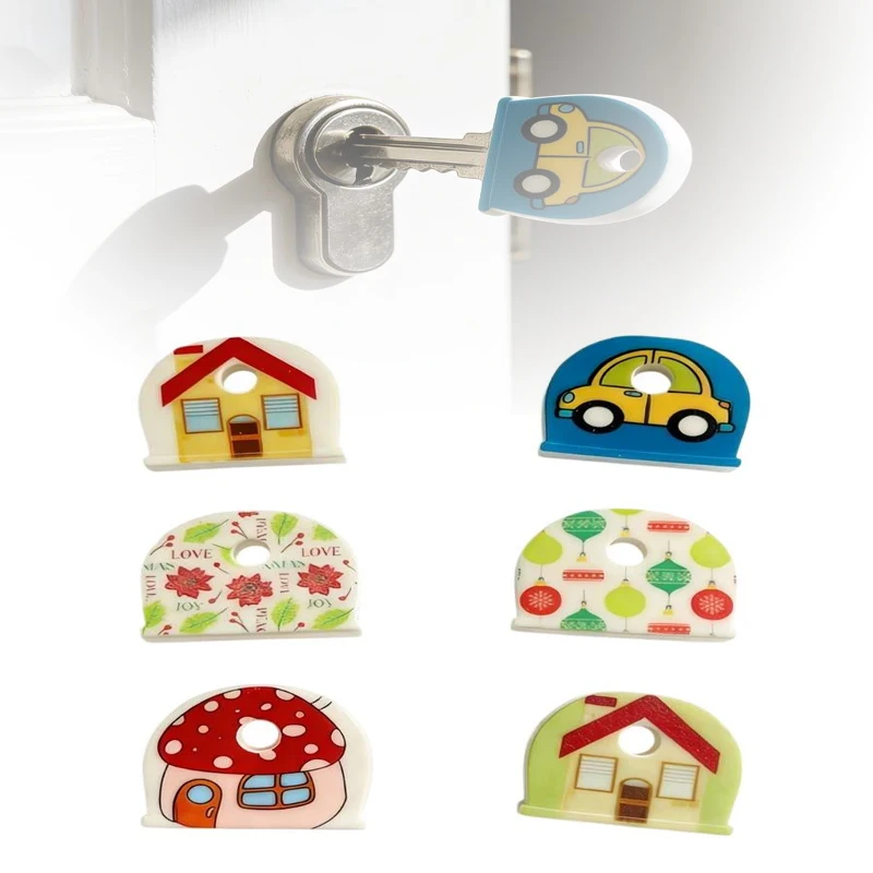 5/10/20pcs Silicone Key Protective Cover Key Decorations Key Organizer Flexible Identifiers Suitable For All Kinds Of Door Keys