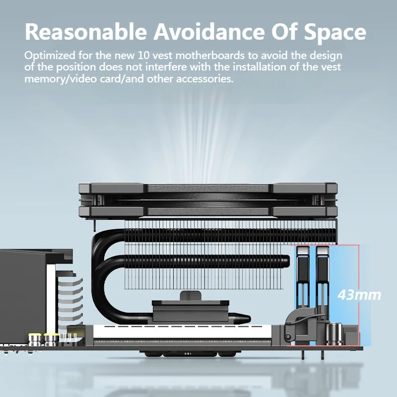 ID-COOLING IS-67-XT 67 مللي متر ارتفاع 6 أنابيب الحرارة مشعاع الضغط السفلي 12 فولت 4PIN PWM 120 مللي متر مروحة إنتل LGA1700/1200/115X AMD AM4/AM5