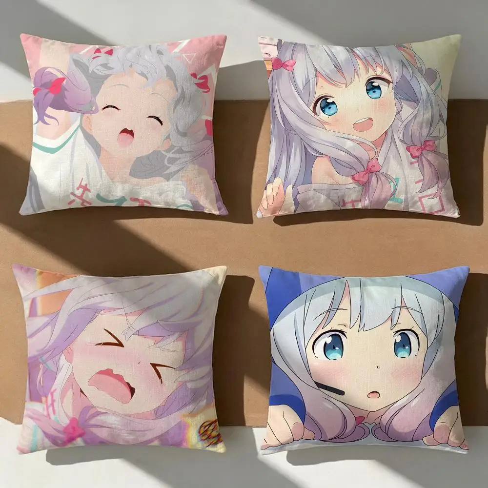 Eromanga Sensei Cushion Cover Pillow Cover Nordic Minimalist Throw DoubleSided Print Cushion Case for Sofa Bedroom Decor