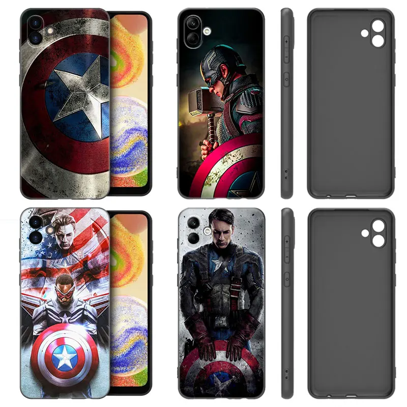 Steve Captain America Shield Phone Case For Samsung Galaxy A01 A03 Core A04 E A02 A05 A10 A20 A21 A30 A50 S A6 A8 Plus A7 2018