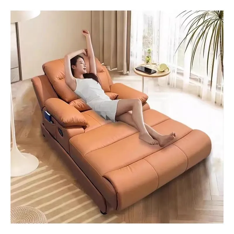 Modern Luxury Leather Modular Electric Recliner Sofa with Storage Space Living Room Sofa Bed Set for Apartments and Malls