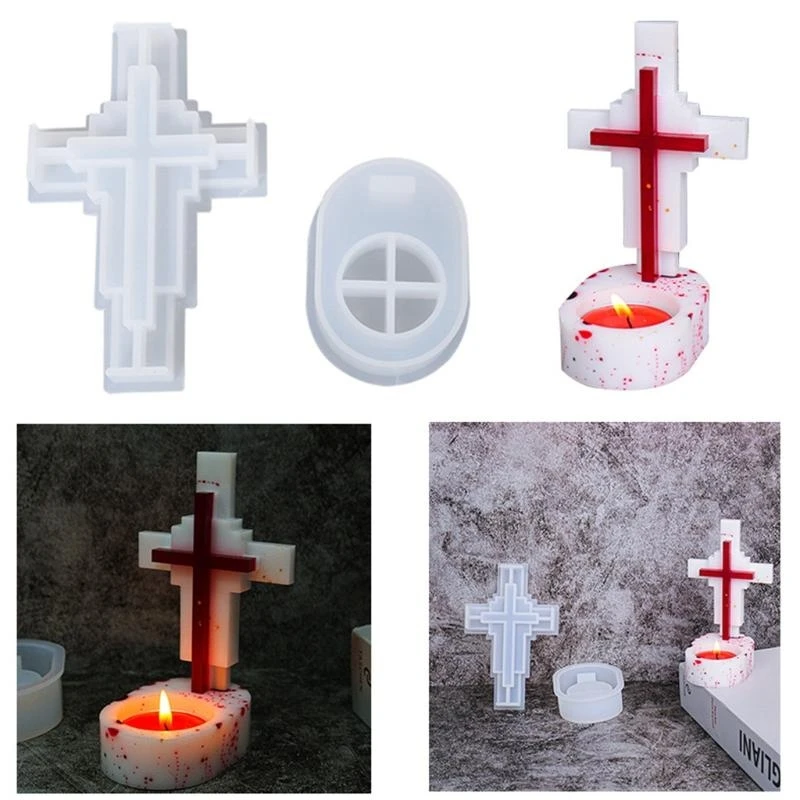 Crucifix Mold Resin Casting Silicone Mold Suitable for Epoxy Diy Holder
