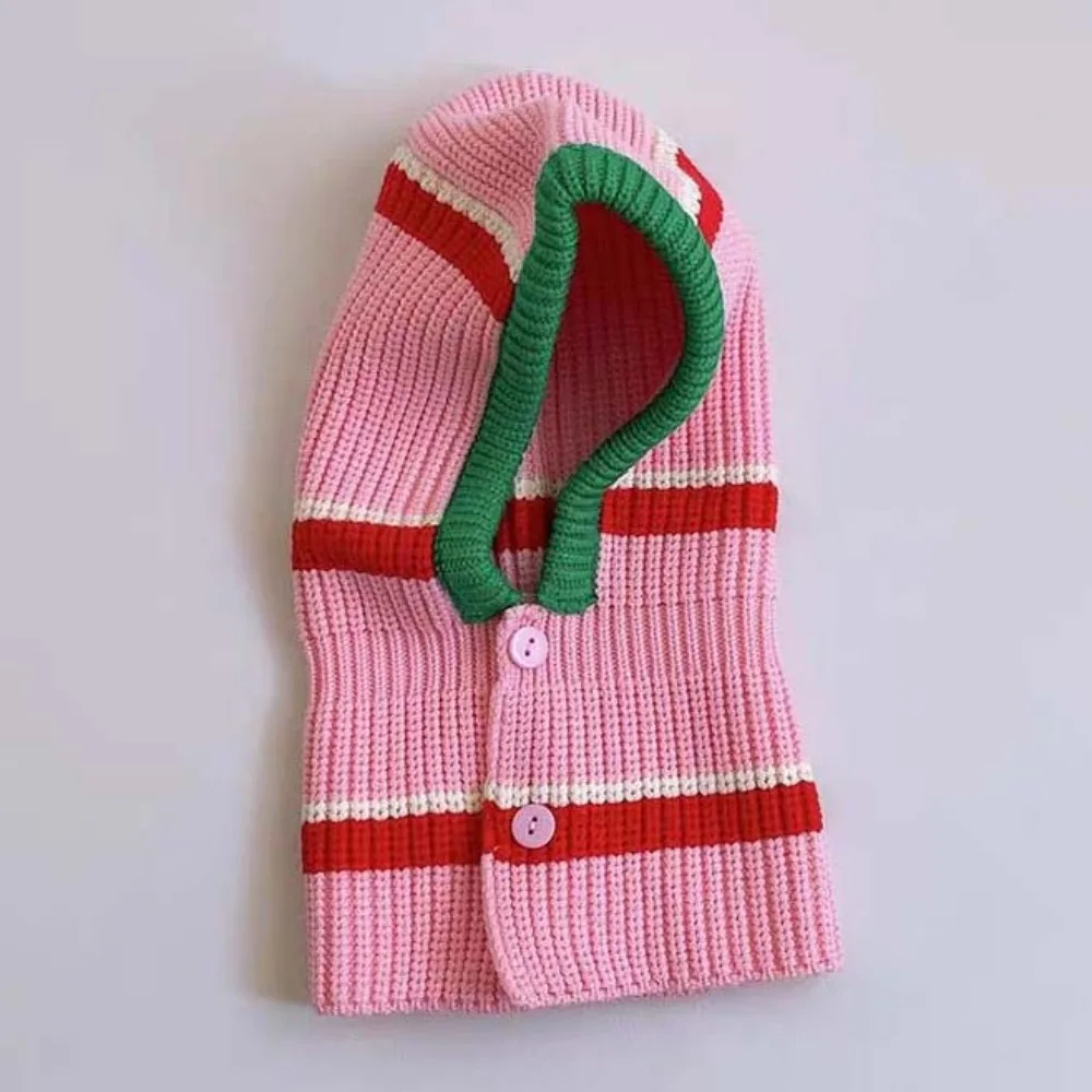 

Beanie Cap Soft Baby Knitted Hat Button Dome Infant Pullover Hat Brimless Elastic Baby Woolen Cap Autumn