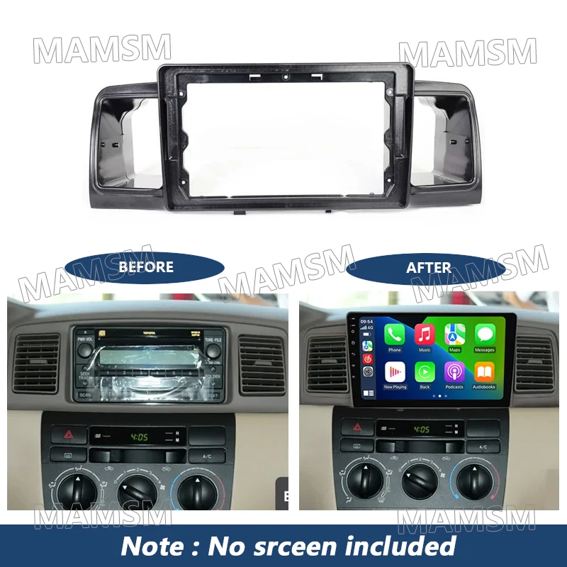 2 Din Radio Frame For Toyota Corolla EX E120 2003-2012 Car Player DVD Dashboard Audio Panel Mount Installation Fascia Frame