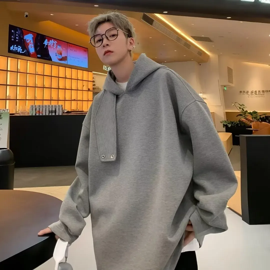 

Autumn Winter Oversized Baggy Hooded Sweatshirt for Men Korean Fashion Harajuku Men's Hoodies Sweatshirt Sweatshirt Pullover Y2k