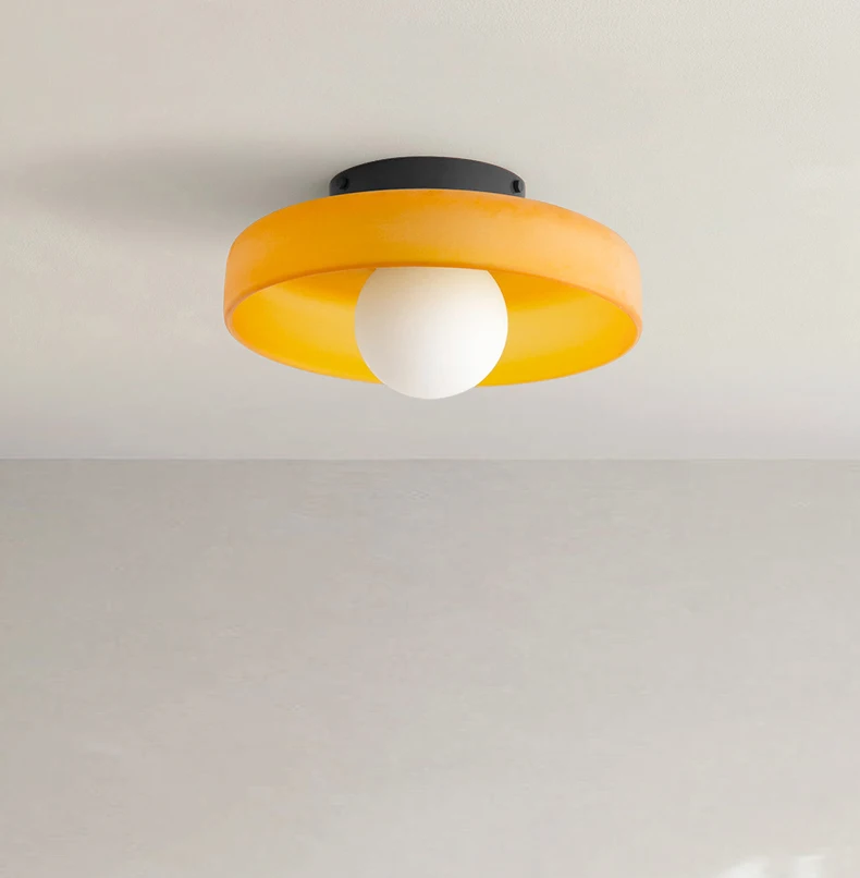 Modern Vintage Glass Ceiling Light Hallway Balcony Kitchen Light Bedroom Ceiling Light Multi-Colored Glass
