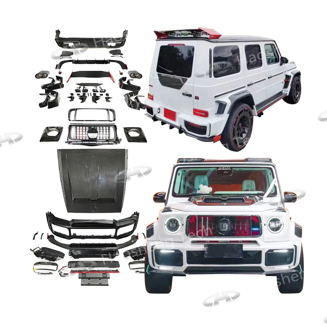 Dry Carbon Fiber Body Kit For G Class W464 G63 Upgrade To Rocket B900 Style Car Bumpers Auto Body Systmes 2019 2020 2022+