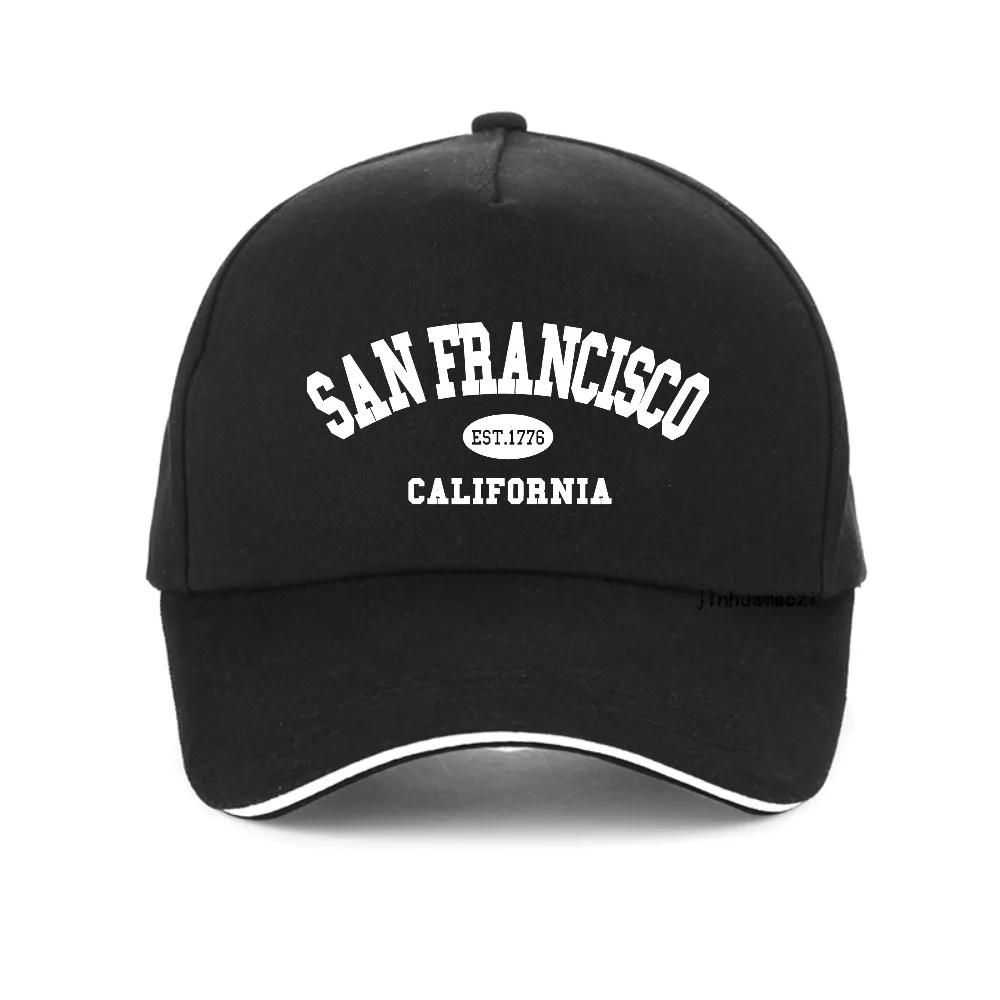 

Sanfrancisco Est.1776 California Letter print Graphic baseball cap fashion Breathable adjustable snapback hats casual sun hat