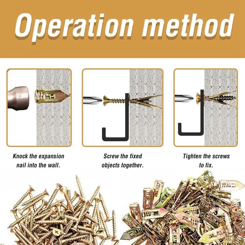 براغي مرساة حائط ذاتية الحفر، مجموعة براغي مرساة حوائط جافة ممتازة لسهولة الاستخدام