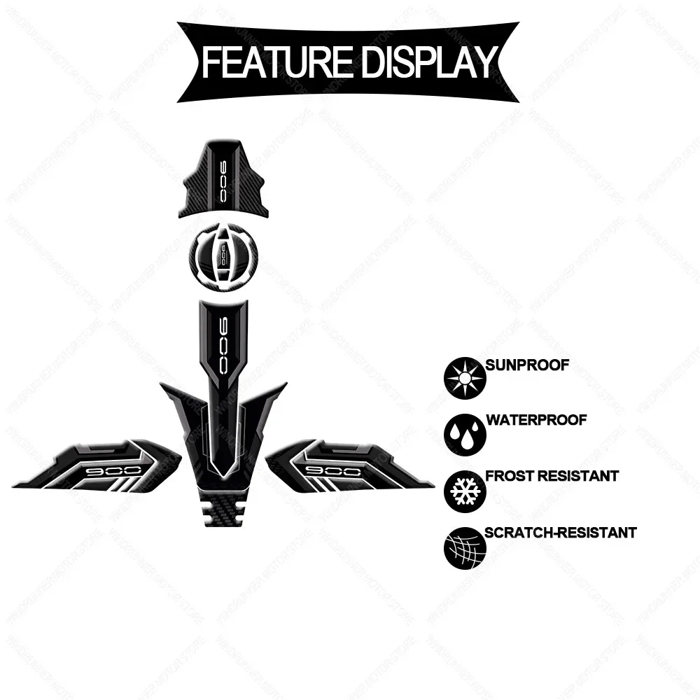 

For Z900 z900 3D Motorcycle Tank Pad Protector Sticker Gas Tank Decals Scratch Resistant Protective Sticker Full Set