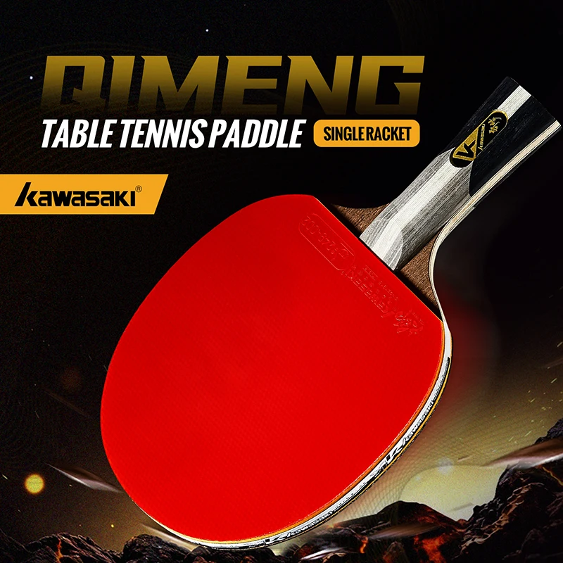 

Настольная теннисная ракетка Kawasaki KSD-B5311 с длинной ручкой, профессиональная тренировочная, с карбоновым лезвием и двойной инвертированной резиной
