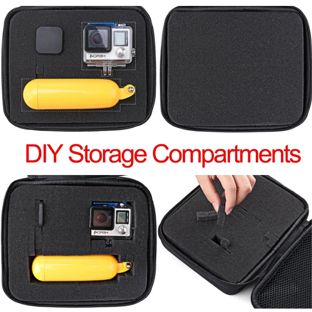 DIY Foam Storage Travel Zipper Box Bag Customized Case For Outdoor Tool Accessories Shockproof Camera Collection Bag