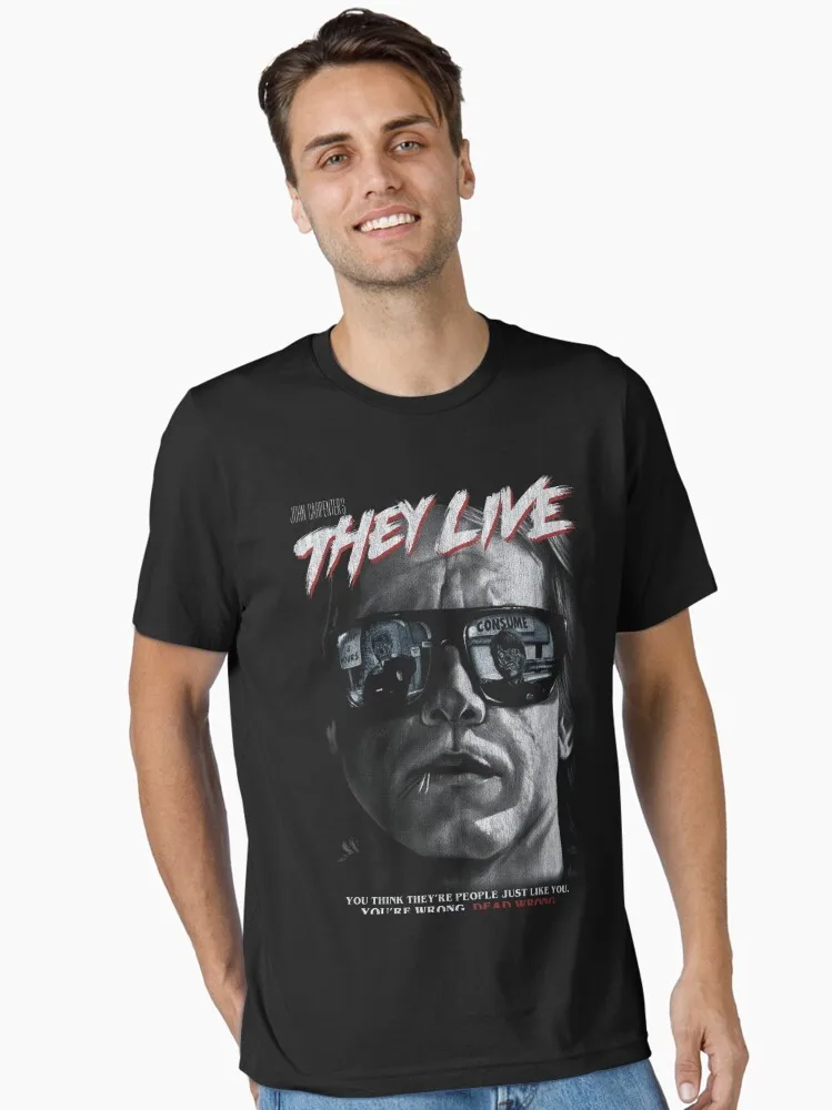 

80-е годы Страшные Ретро Хэллоуин Фильмы Винтаж Фильм 90-х годов Monster Ghost Essential Футболка с круглым вырезом Рубашка с короткими рукавами