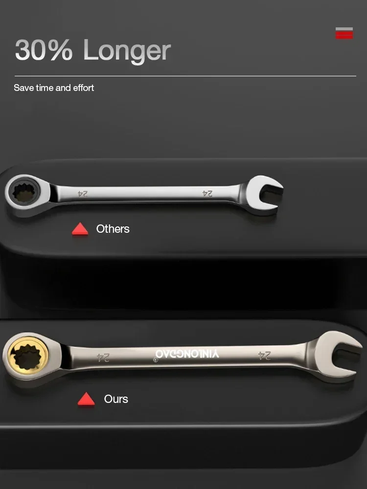 Flexível Ratcheting Combinação Chave, Car Repair Tools, Ratchet Spanner, Metric Hand Tool