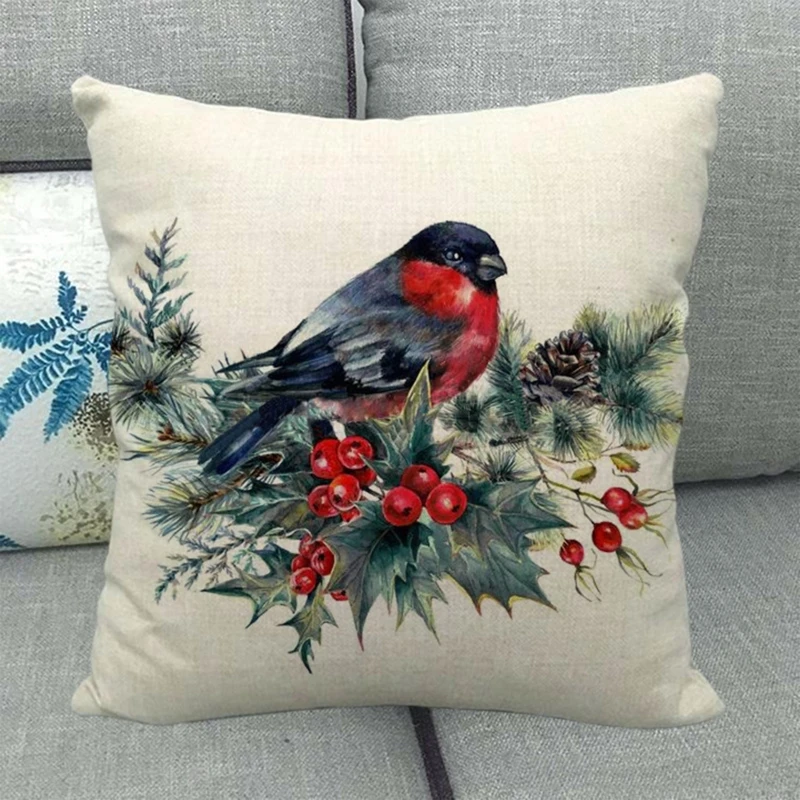 2021 New Christmas Throw Pillow Covers Xmas Waist Cushion Cover Pillowcases Dropsale