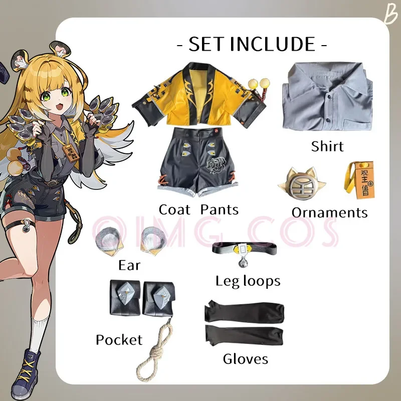 أزياء Zenless Zone Zero Ju Fufu التأثيرية أزياء كرنفال للبالغين أزياء حفلات الهالوين لعبة تنكرية للنساء #6