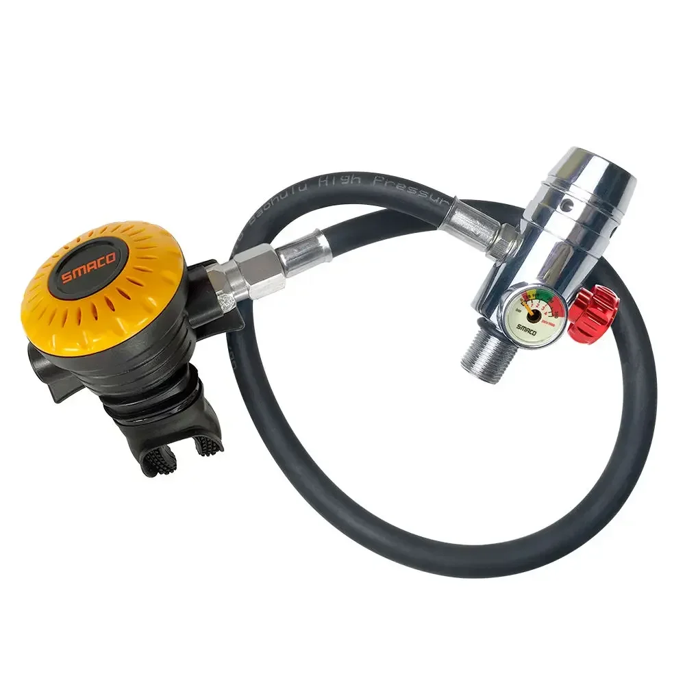 intermediate pressure pipe secondary breather valve 360 swivel joints for one liter breathing bottle