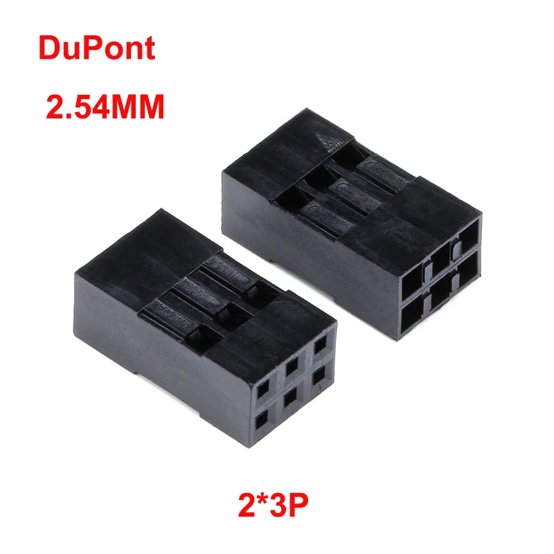 20 PCS Dupont Plastic Shell 2*2/3/4/5/6/7/8/9/10/11/12/13/14/15/16/20 Pin 2.54MM Double Row Plug Housing Dupont Header Connector