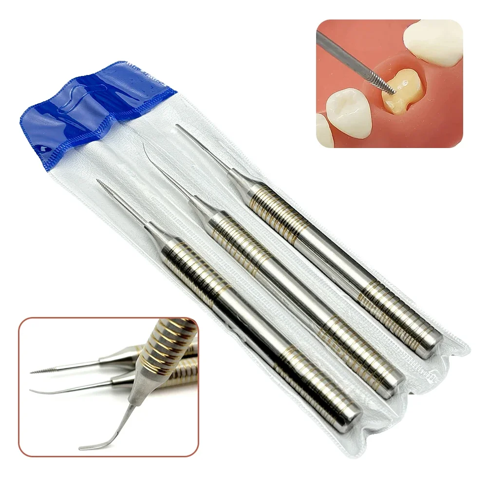 Titanium Tip Dental Extraction Elevator Kit with Flexible NiTi Periotome for Teeth Removal Periodontal Instruments