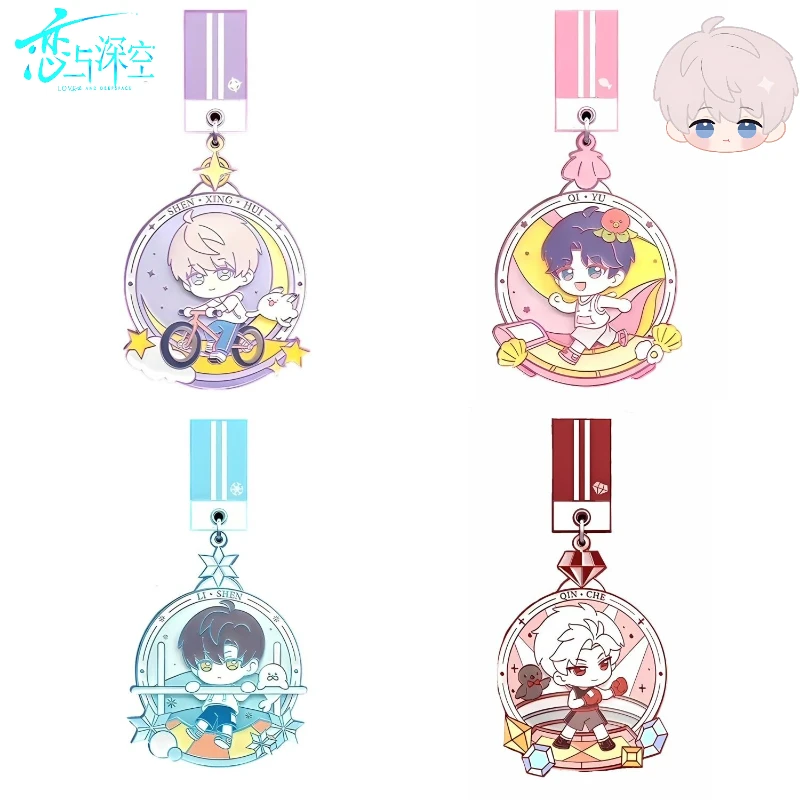 

Милый кулон с изображением любви и глубокого пространства, креативный кавайный значок для мужской и женской пары, медаль, аниме, периферийные устройства, подарок, оптовая продажа