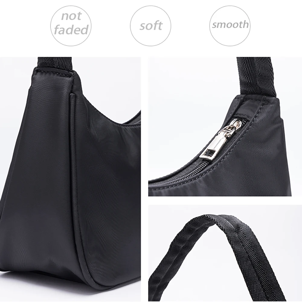 Mini bolsa feminina para axilas, bolsa pequena fashion de rua com estampa engraçada, bolsa casual para compras, bolsa de ombro hobo