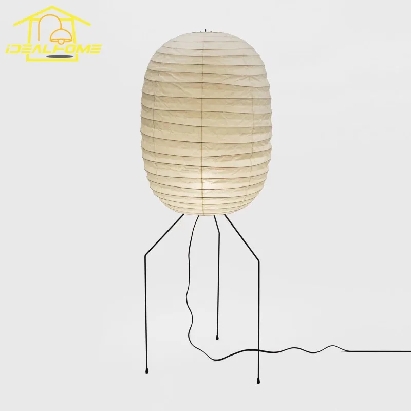 Japanese Wabi-sabi Akari Noguchi Yong Floor Lamp LED E27 Designer Rice Paper Stand Lamp Art Decor Home Living/Tea Room Sofa Cafe