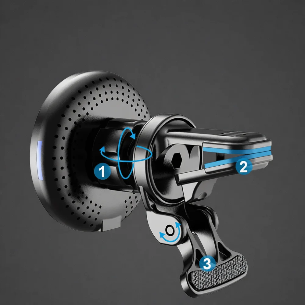 Magnetic Wireless Car Charger  - Phone Accessories Types recension och pris