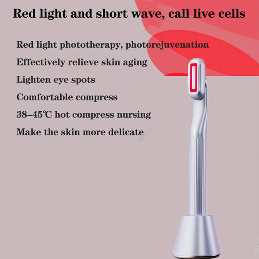 Beauty gadgets 2022 Handheld Mini Eye Massage Device Pen Type Electric Led Light therapy  Heating Sonic eye massager wand