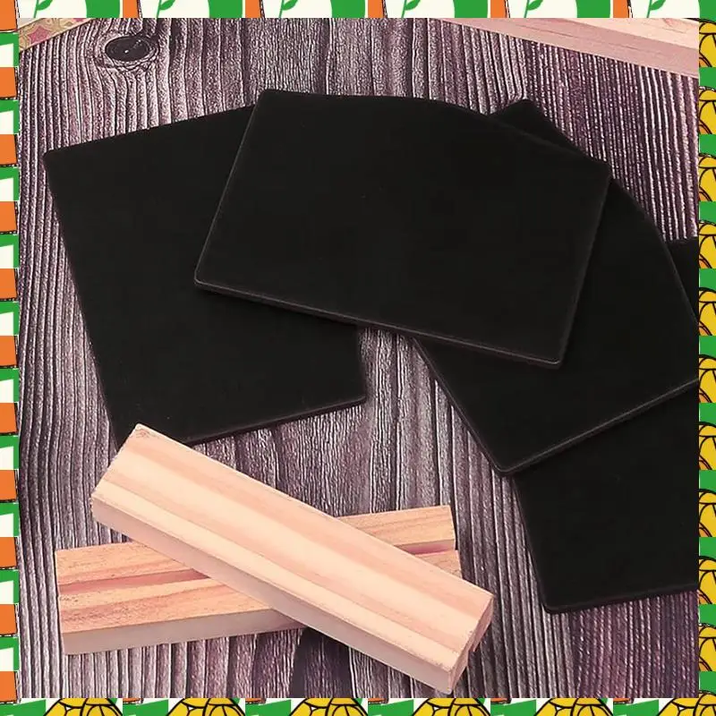 Professional Tool 12PCS Mini Chalkboard Signs Kitchen Notes Chalk Boards Small Blackboard Message Tabletop Board With Stands 10X