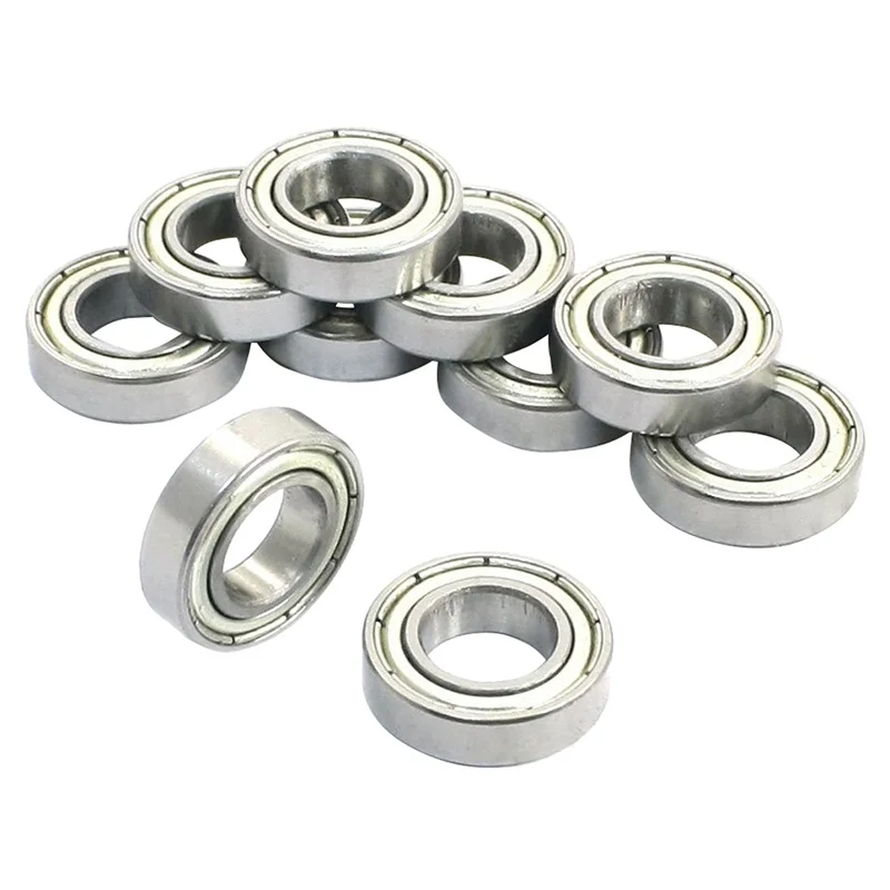 LICG 10Pcs 6800Z 10 X 19 X 5mm Single Row Shielded Deep Groove Ball Bearing