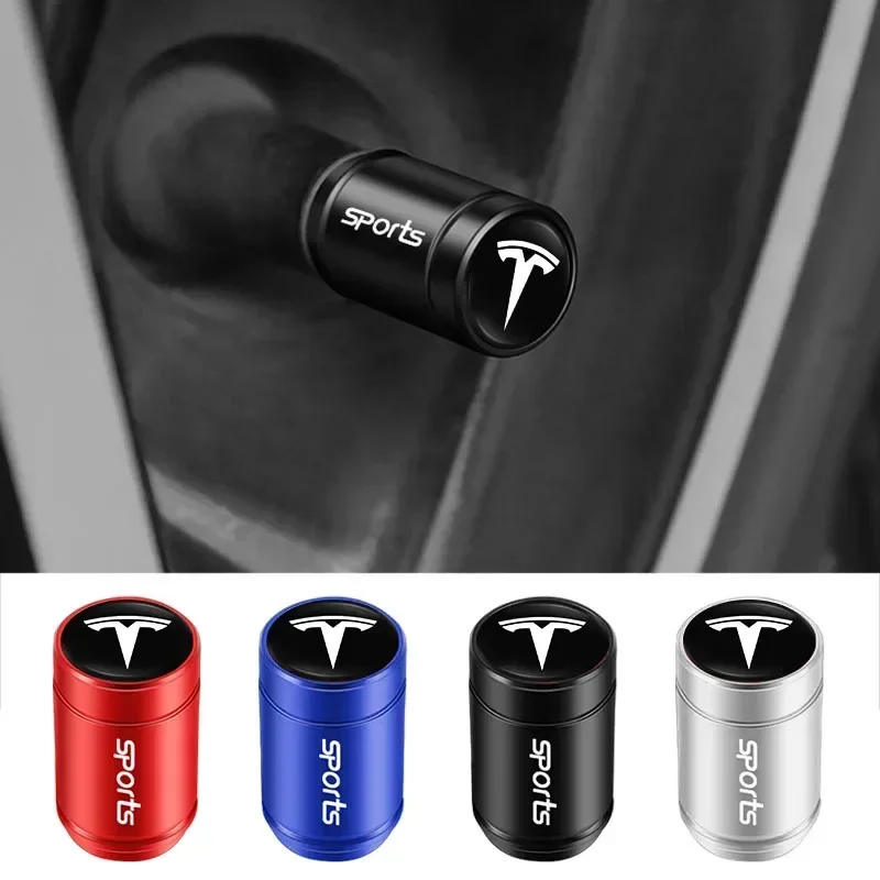 

4 шт., легкосплавные автомобильные шины, колпачки стержня клапана, пылезащитные чехлы, аксессуары для Tesla Model 3 Model S X Y Cybertruck Roadster SpaceX